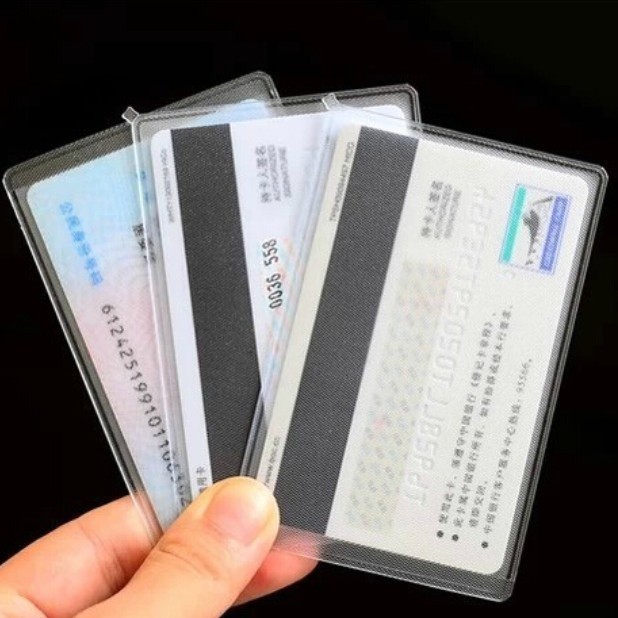 Full Korea anti - magnetic financial card transparent bus card set silicone transparent card card set ID card set