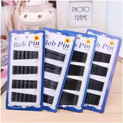 Full small edge clip hairclip coil fixing clip small steel clip black clip