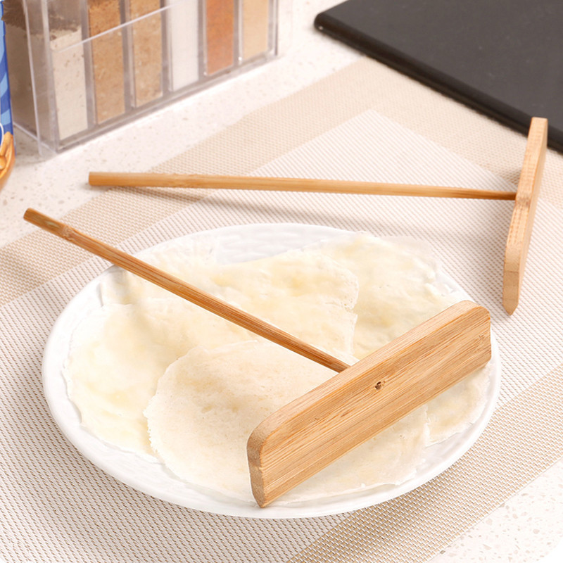 Spread Pancake Fruit Tool Bamboo Wood Pancake Bamboo Harrow Home Stall Cake Bamboo Dragonfly Egg Cake Squeegee pancake