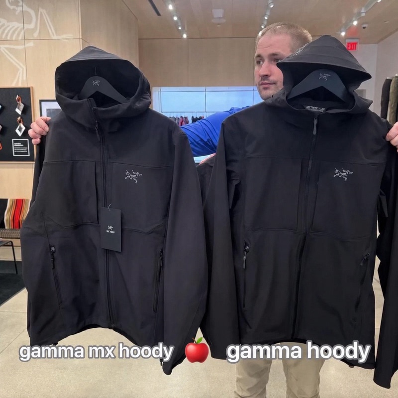 Arc'Teryx Gamma Mx Fleece-Lined Thickeneded Pure Color Hooded Soft Shell Warm Outdoor Jacket Men's Couple Style Arc'Teryx Gamma Mx Fleece-Lined Thickeneded Pure Color Hooded Soft Shell Warm Outdoor Jacket Men's Couple Style