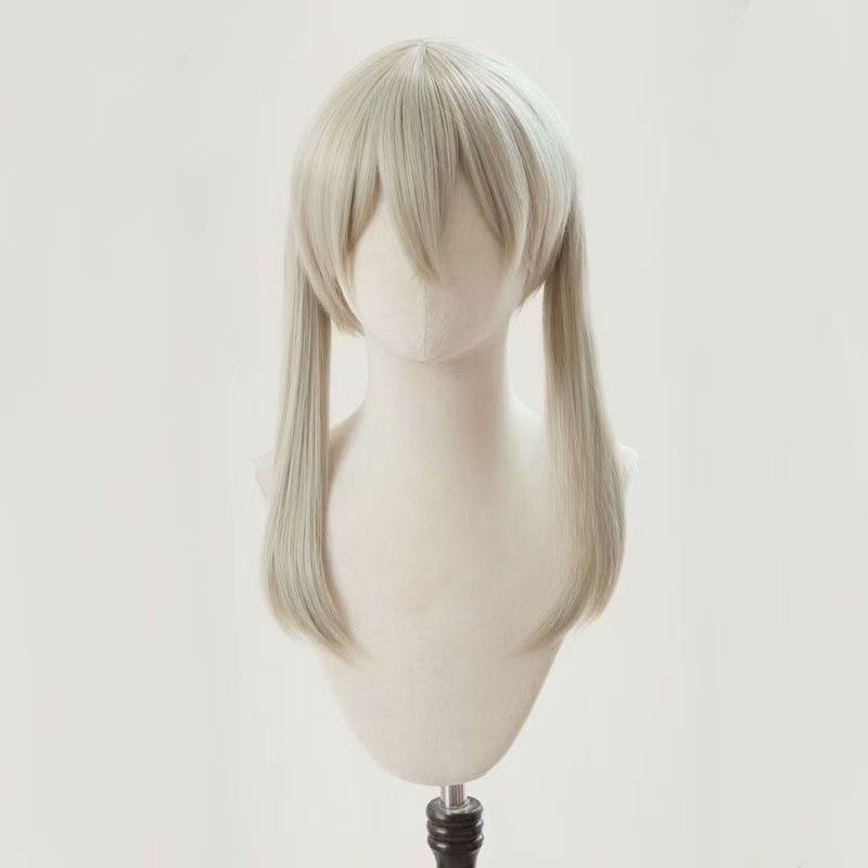 No Need to Trim Soul Eater Maja Cosplay Wig Double Ponytail Hairstyle Flaxen Color in Stock No Need to Trim Soul Eater Maja Cosplay Wig Double Ponytail Hairstyle Flaxen Color in Stock