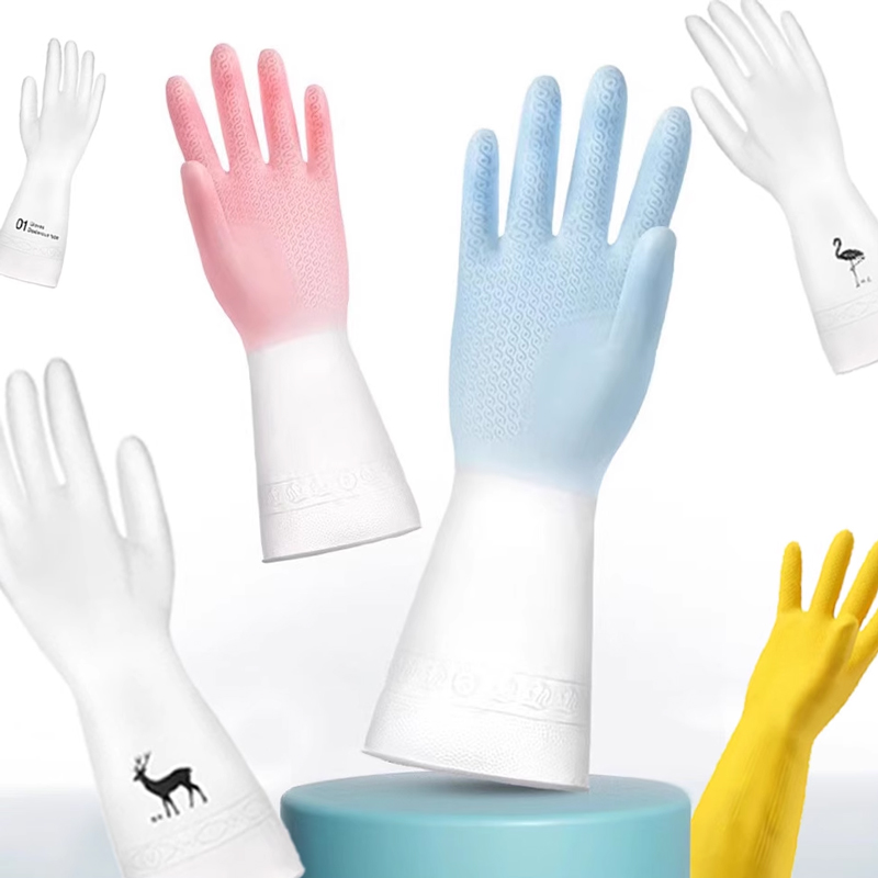 Nitrile Kitchen Rubber Dishwashing Gloves Latex Housework Cleaning Lauber Working Leather Plastic Oxford Waterproof Durable-Taobao