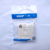 一舟 Однопорт двойной порт Трехпозиционный трехуровной панель A160-1 Телефонная категория 6 сетевой модуль 1 отверстие 2 отверстие компьютер