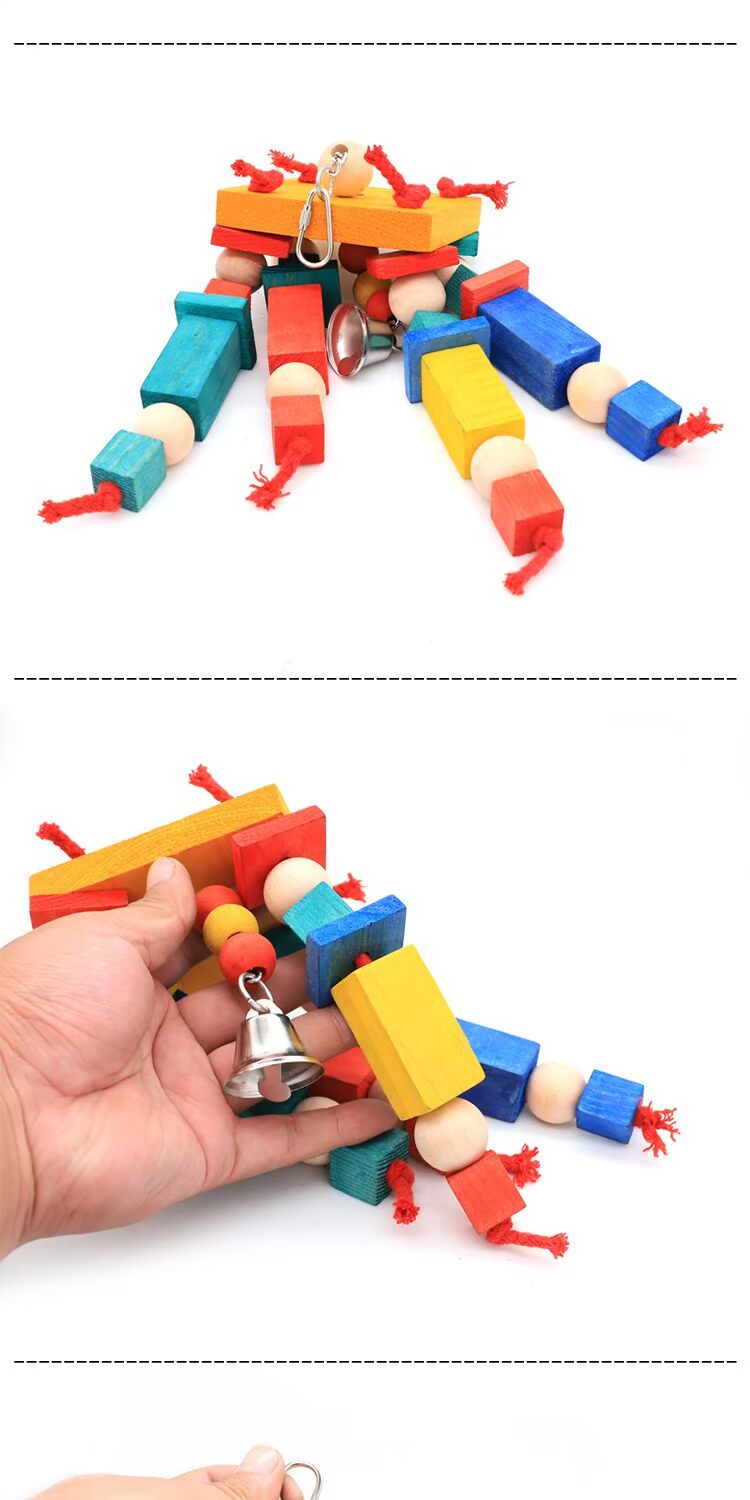 Đồ chơi vẹt vừa và lớn cắn mol chim đồ chơi con vẹt đồ chơi cung cấp Xuanfeng monk macaw toy - Chim & Chăm sóc chim Supplies long chim dep