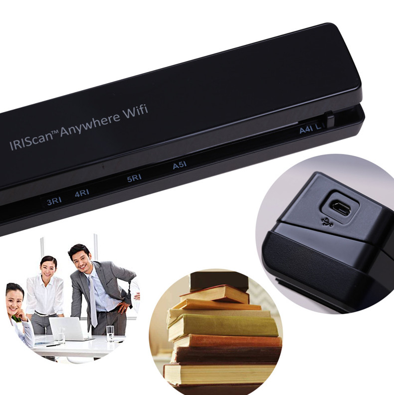 IRIScan Anywhere Scanner Máy quét cầm tay tự động nguồn cấp dữ liệu cầm tay - Máy quét máy scan kodak
