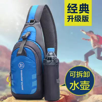 Multi-function chest bag Outdoor women's shoulder bag Cycling bag Men's bag waist bag Luya bag with kettle cover slingshot bag