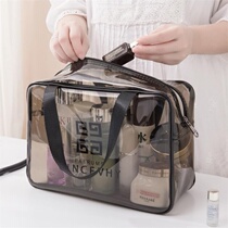 Travel wash bag transparent bath cosmetic bag female portable male large capacity waterproof bath bag storage ins Wind Super fire