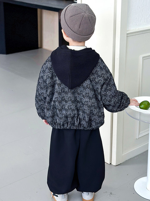 Boys' Autumn and Winter Padded Jacket 2025 New Stylish Children's Thick Cotton Coat Baby Double Cotton Winter Baseball Jacket