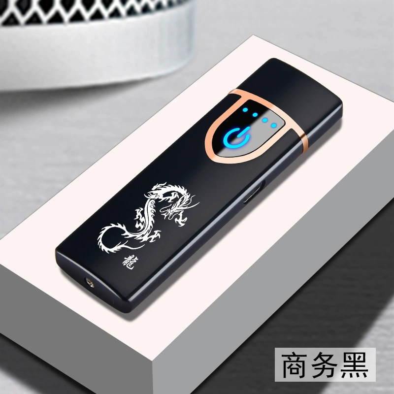 2019 mới mạng cảm ứng vân tay màu đỏ sạc nhẹ cá nhân tùy chỉnh usb điện tử thuốc lá nhẹ hơn để gửi bạn trai thủy triều - Bật lửa thế giới bật lửa