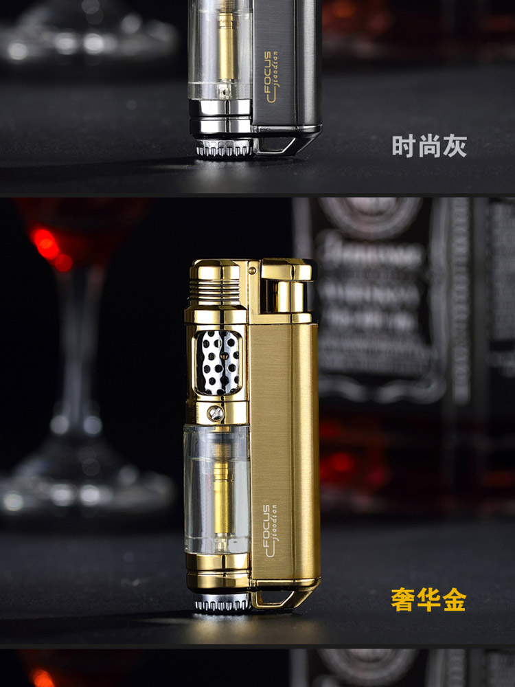 Gió nhẹ bật thẳng vào ngọn lửa màu xanh cá tính sáng tạo cơ thể bơm hơi nam kim loại điện nhẹ máy tùy chỉnh chữ bật lửa đẹp giá rẻ