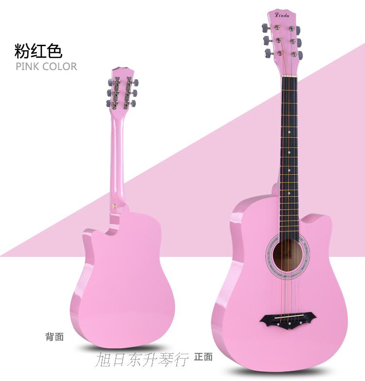 38 inch guitar acoustic dân gian mới bắt đầu học sinh nam và nữ thực hành nhạc cụ để gửi một gói quà mới nhập cảnh jita - Nhạc cụ phương Tây saxsophone