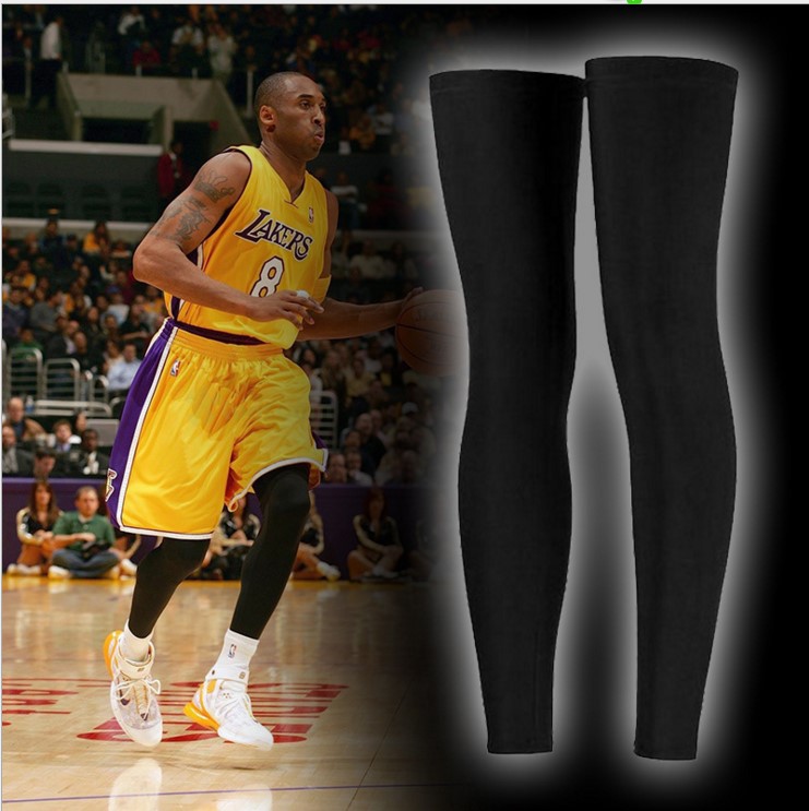 Sports basketball leg sleeve knee brace suit male calf gear running pants socks Ice Silk sunscreen extended sheath foot cover