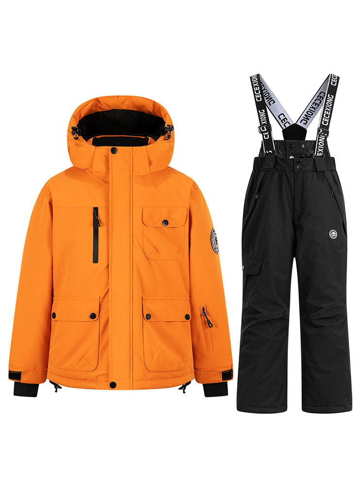 Children's Clothing, Kidsren's Three-Proof Windbreaker Suit, Autumn and Winter New Style, Big Kidsren's Warm Fleece-Lined Jacket, Boys' Outdoor Clothing, Girls' Outdoor Clothing