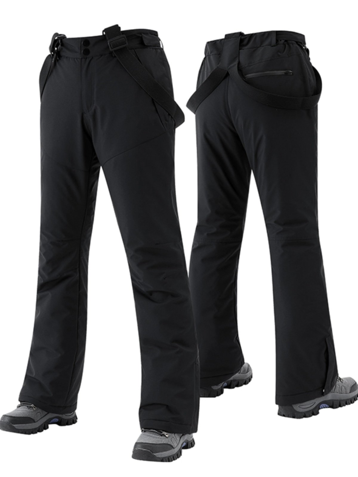 Ski Pants Slim Fit Single and Double Board Unisex Snow Bib Pants Windproof Warm Snow Pants Slim Korean Ski Pants