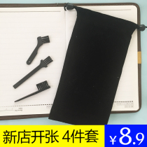 Electric Shaver cleaning brush razor blade scum cleaning brush small brush tool razor flannel storage bag
