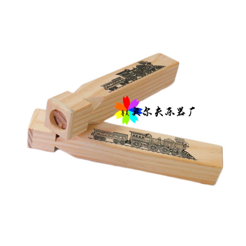 Nhạc cụ tàu sáo trẻ nhỏ đồ chơi bằng gỗ còi chơi nhạc cụ đào tạo tiếng còi hiệu ứng âm thanh nhạc cụ - Đồ chơi nhạc cụ cho trẻ em cây đàn đồ chơi