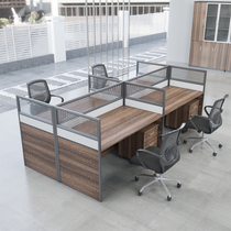 Desk sub-office Employee station Financial staff Desk 4 People with desk chair combination