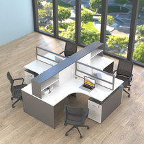 Staff desk and chair combination 3 4 6-person screen desk Staff workstation Office deck Computer desk
