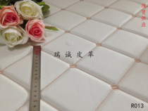 Embroidery soft bag leather fabric with yurt bar ktv sliding door background wall headboard renovation soft bag pu material