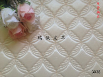 New pu leather fabric European-style self-sponge RV hotel soft package ktv background wall package anti-theft door material