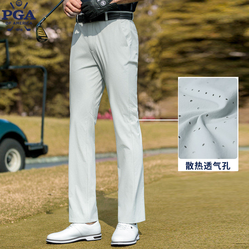 American Pga Golf Men's Summer Breathable Quick-Drying Golf Pants Casual Men's Pants Golf Sports Pants