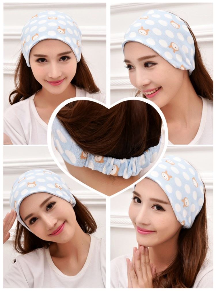 Mũ mặt trăng dễ thương mùa xuân mỏng phần cung cấp mùa xuân và mùa thu mùa hè mỏng phần mặt trăng mũ mẹ chống đầu - Mũ thai sản / Vớ / Giày mũ mặt trăng mùa thu đông cho phụ nữ sau sinh