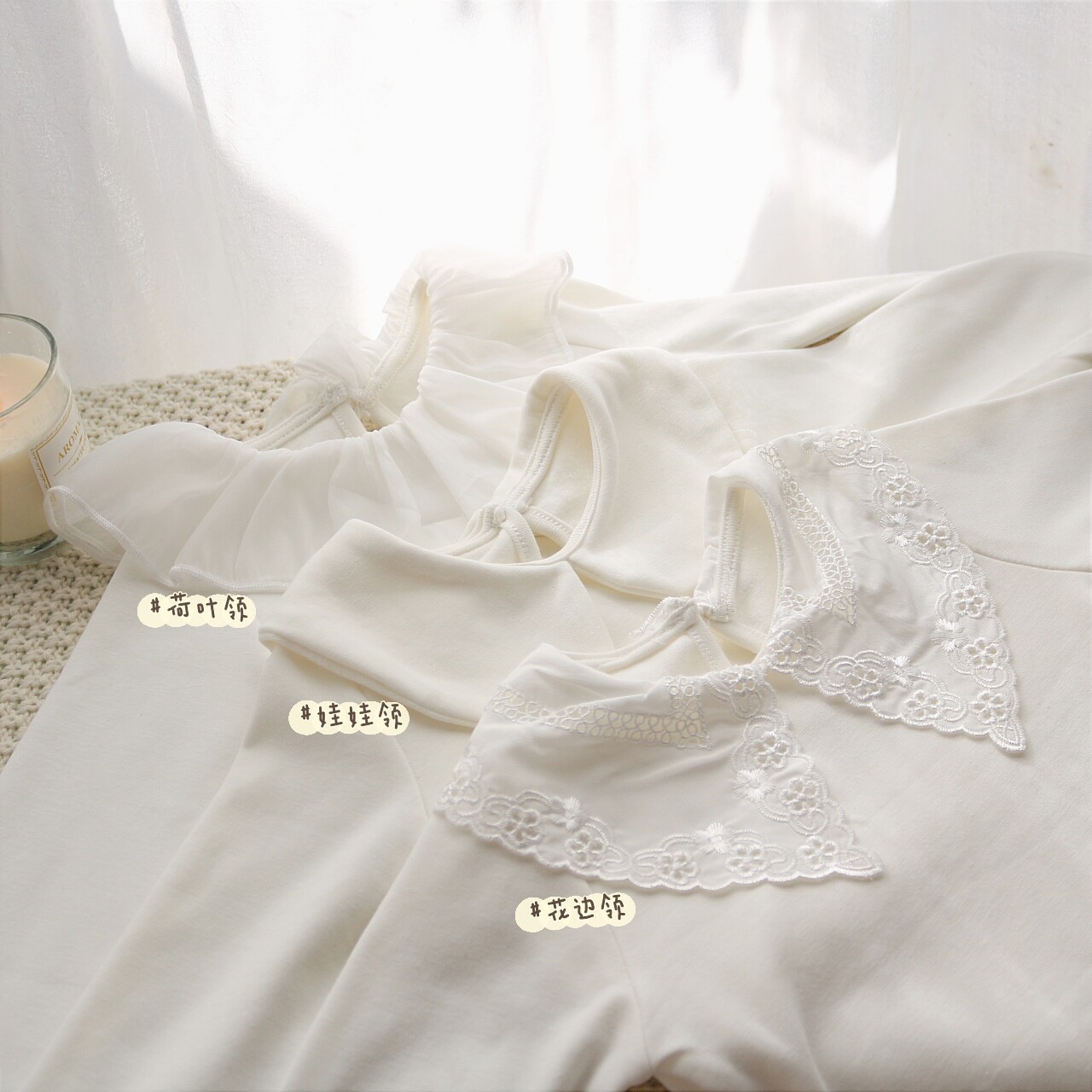 Children lace collar blouses girl white undershirt 2021 spring dolls collar children Han version t-shirt children fit 100 hitch-Taobao