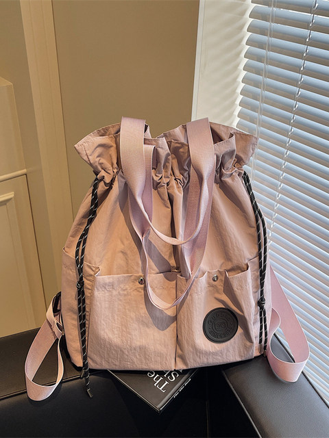 Lightweight large capacity backpack for women's short trip bag student casual versatile tote bag shoulder bag storage backpack