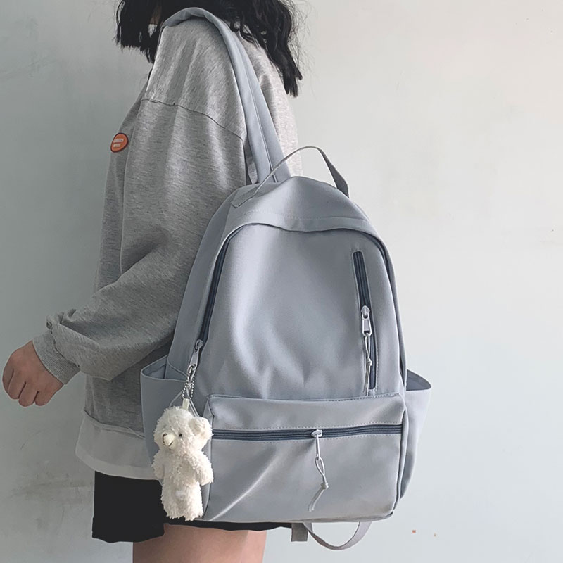 Bag Girl Han Edition Original Juku Ulzzang High School Students Pure Color Day Ensemble Brief double shoulder bag 2021 new small crowdsourcing
