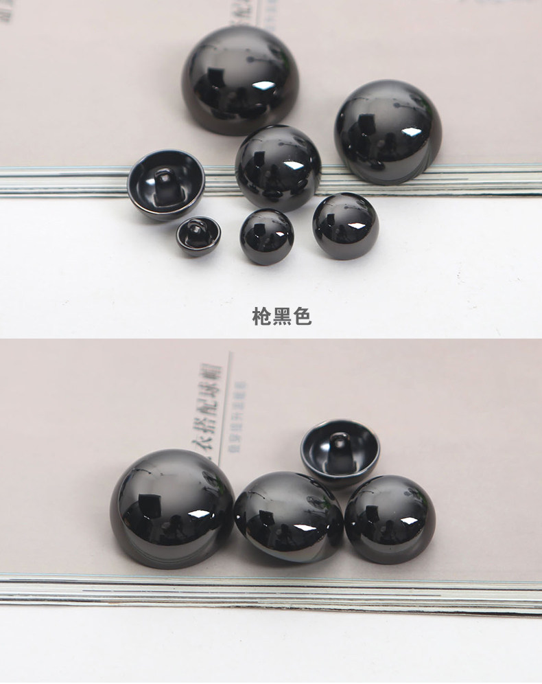 金属蘑菇扣子金色光头扣子毛呢大衣风衣衬衫圆形扣子双排纽扣扣子详情11