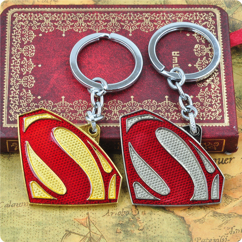 Superhero Justice League Movie Peripheral Keychain Character S Logo Car Key Chain Bag Pendant Pendant
