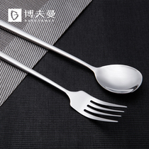 Germany 304 stainless steel children spoon Fork set chopsticks student tableware chopsticks spoon Fork three-piece portable spoon