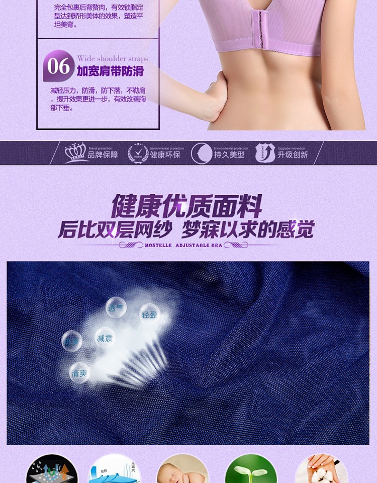 Kích thước lớn đồ lót nữ bra béo mm200 kg phần dày full cup chống ánh sáng thu thập chống sag cup cup lớn - Strapless Bras áo lót bigsize