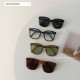 Free storage box ~ Korean foldable children's summer sunglasses baby simple glasses concave shape square frame sunglasses