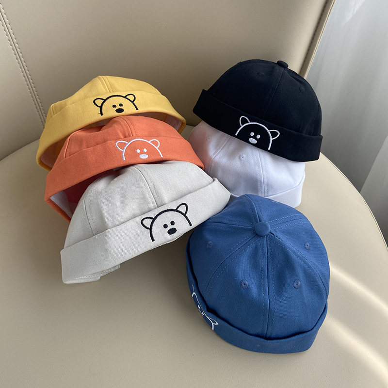 Baby Cartoon Hat Men and women Cute Melon Leather Hat Children Out of the Landlord Hat Land Rover hat Han no eaves hat