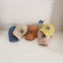 Tide Children Hat Three-dimensional Letter Embroidery 100 lap male and female Duck Tongue Cap Large Eave Beach Baby Baseball Cap Spring