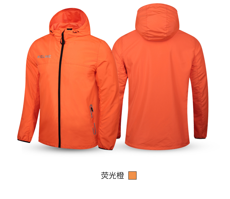 Áo gió thể thao KELME Kalmei áo mưa bóng đá nam mùa thu và mùa đông đào tạo áo giáp chống thấm nước áo gió cardina