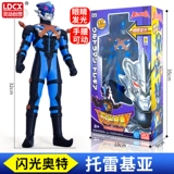 Ultra, гибкий оригинальный мигающий Ультрамен Тига, подвижная фигурка из мягкой резины, форма