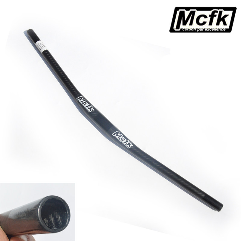 MCFK carbon fiber mountain bike straight 9-degree handlebar one-word bicycle riding equipment accessories 31 8mm