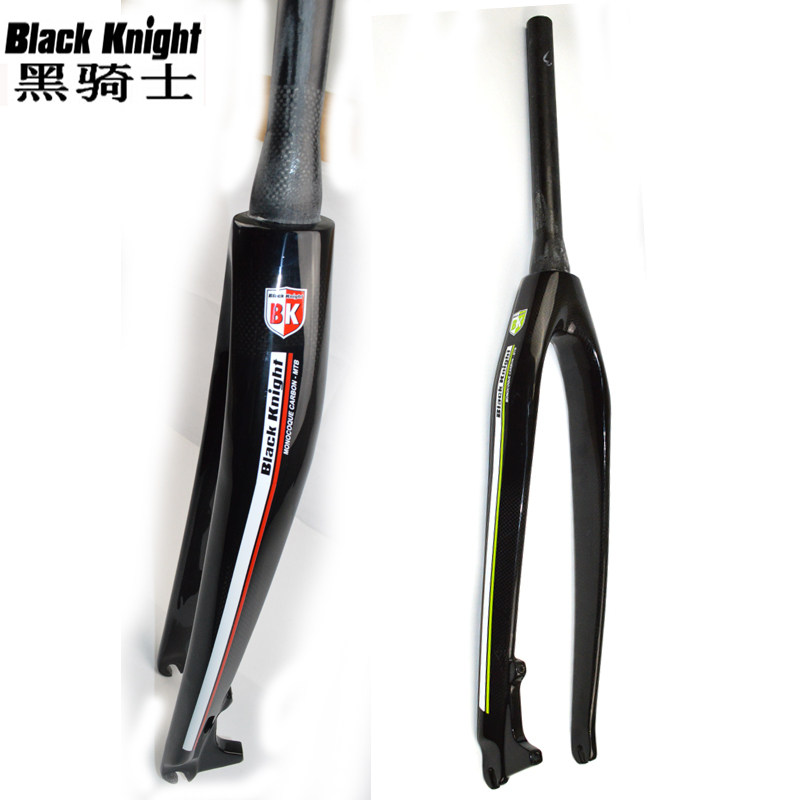 Black Knight full carbon fiber 26 27 5 29 inch straight vertebral climber front fork hard fork