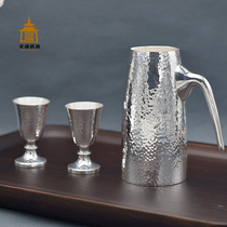 Стерлинговое серебро 999 пробы серебряный делитель для вина съедобный серебряный набор для вина горшок для белого вина бытовая серебряная чашка для вина одна чашка