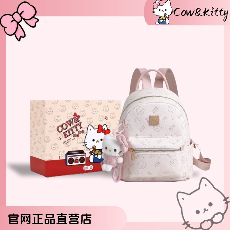 Официальный сайт нишевого рюкзака из натуральной кожи Cow&Kitty, высококачественный рюкзак в милом стиле, подходящий по цвету, легкий роскошный тренд