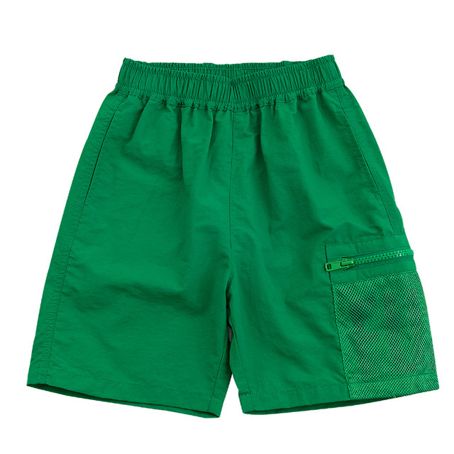 Children's summer shorts 2022 new middle and big children's Korean sports pants quick-drying pants boys' trendy beach five-point pants