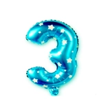 Синий цифровой детский воздушный шар для взрослых, 16 дюймов