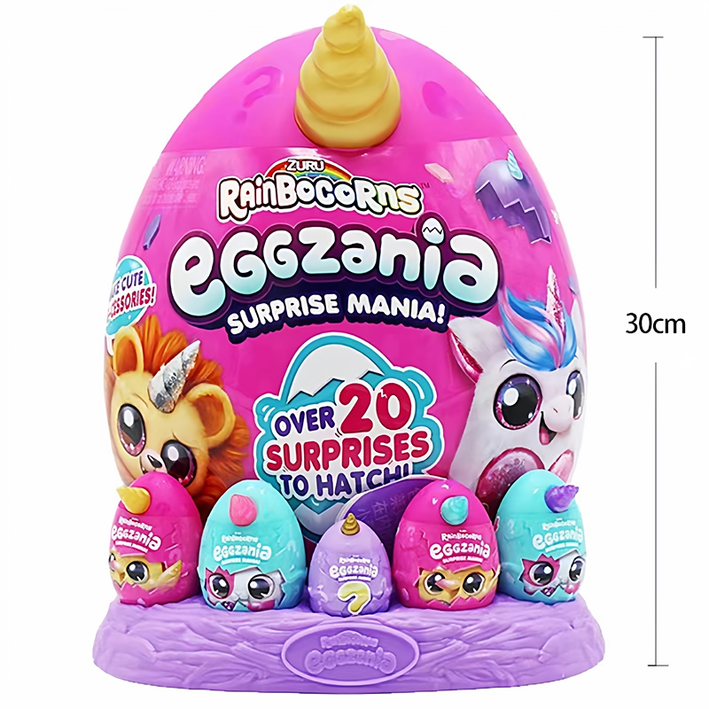 Zuru Cloud Wave Rainbow Unicorn Hug Planet Magic Egg Extra Large Surprise Blind Egg Girl Plush Doll Toy