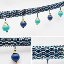 Curtain Lace Crystal Beads Pendant Beads Pendant Accessories Accessories Cloth Art Bicolor Color Beads Decoration DYI Ornament Home Dress