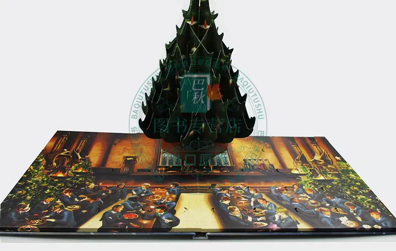 Английское оригинальное издание Гарри Поттер A Hogwarts Christmas Pop Up Гарри Поттер Шаг-книги Hogwarts' Christmas 3D пазл/activity книга Импортированная оригинальная английская книга