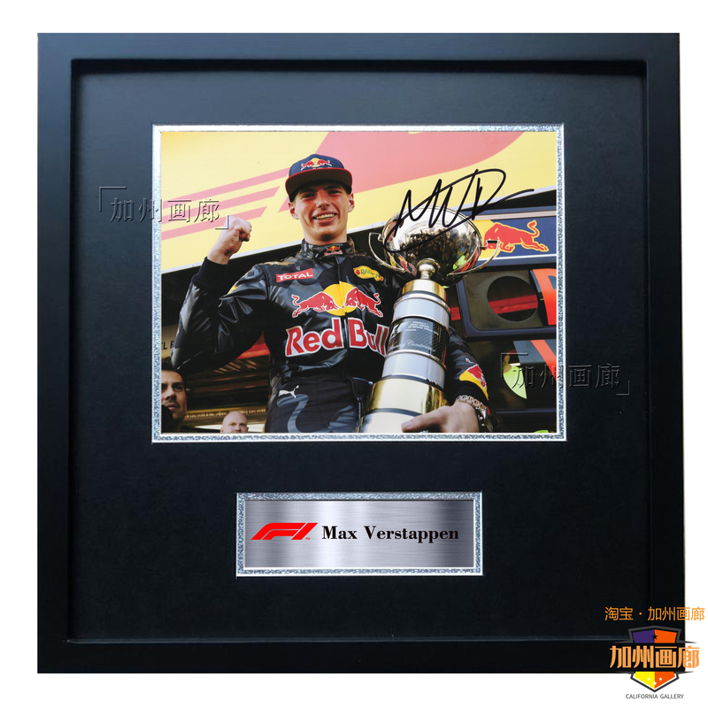 Verstappen Signed Replica Photo F1 Framed Picture Hanging Decoration Poster Racing Mural Living Room