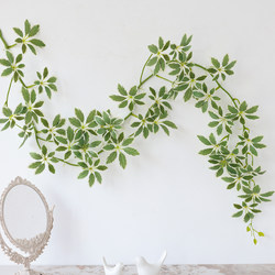 Artificial Green Plants, Fake Vines, Decorative Leaves for Wall Beautification, Ceiling Decoration, and Covering Air Conditioning Pipes to Hide Unsightly Areas
