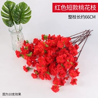 Короткий персик цветет красный 1 ветвь